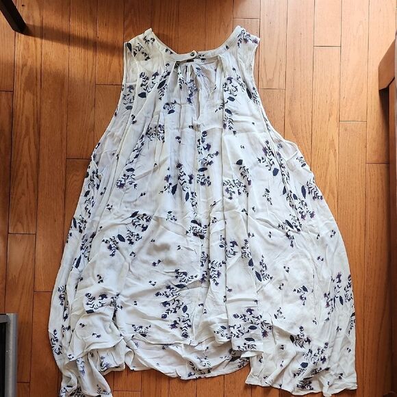 Free People Floral Flowy Dress- Women's Size Large - Picture 1 of 4